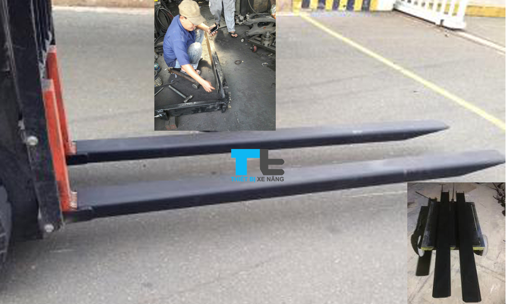 Gia công càng phụ xe nâng